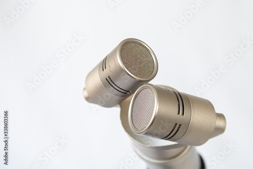 ZURICH, SWITZERLAND - MARCH 16, 2020: Stereo microphone for studio music and vocal recording  photo