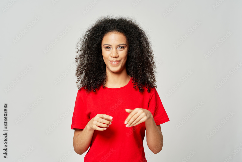 woman holding a gift box woman holding a gift box