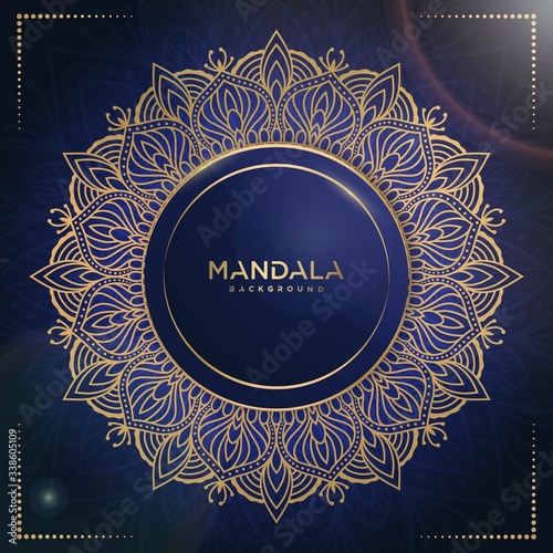 Circular pattern in form of mandala for Henna, Mehndi, tattoo, decoration. Decorative ornament in ethnic oriental style