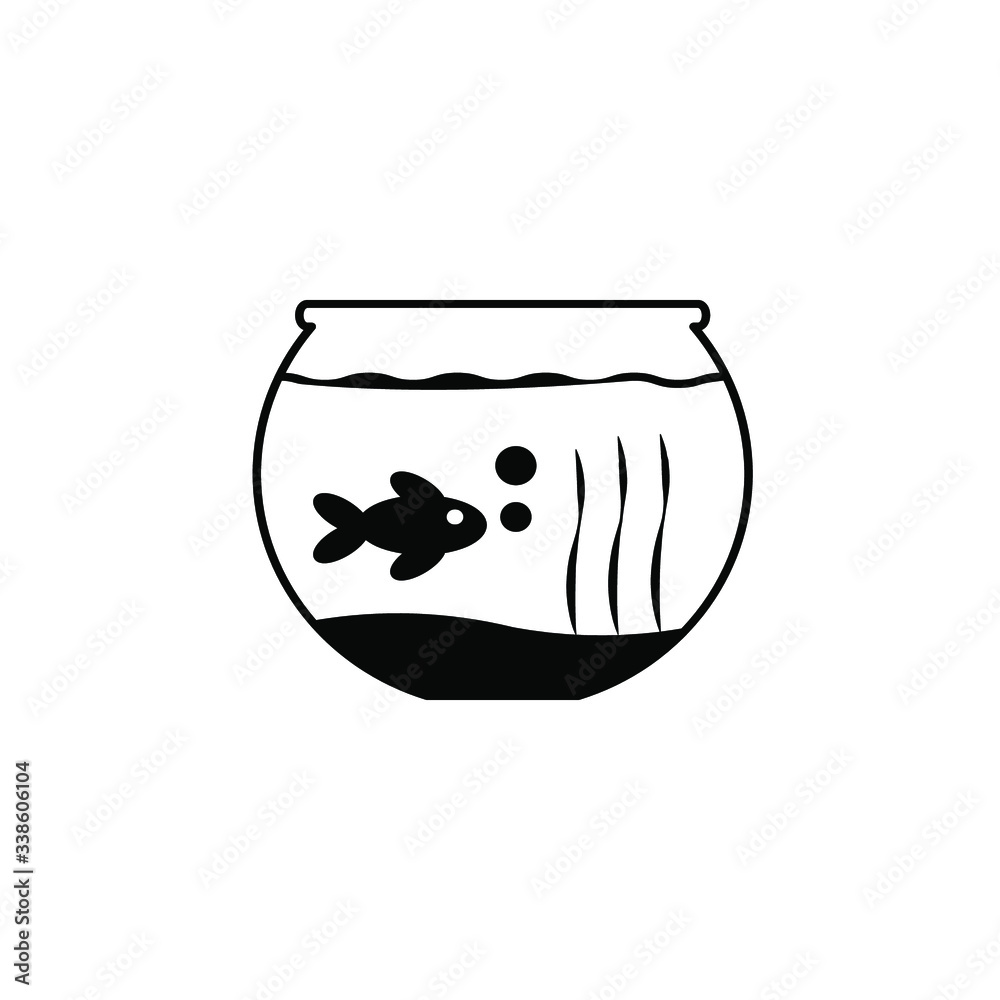 Aquarium icon template 