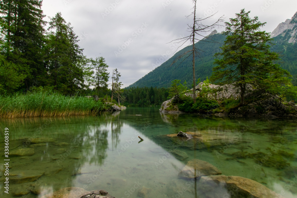 scenery at the Hintersee, Bavaria 