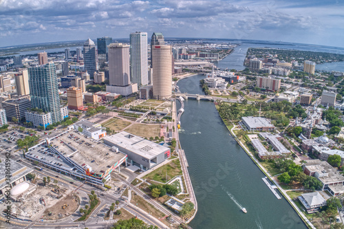 Aerial View of the City of Tampa on the Hillsborough River © Jacob