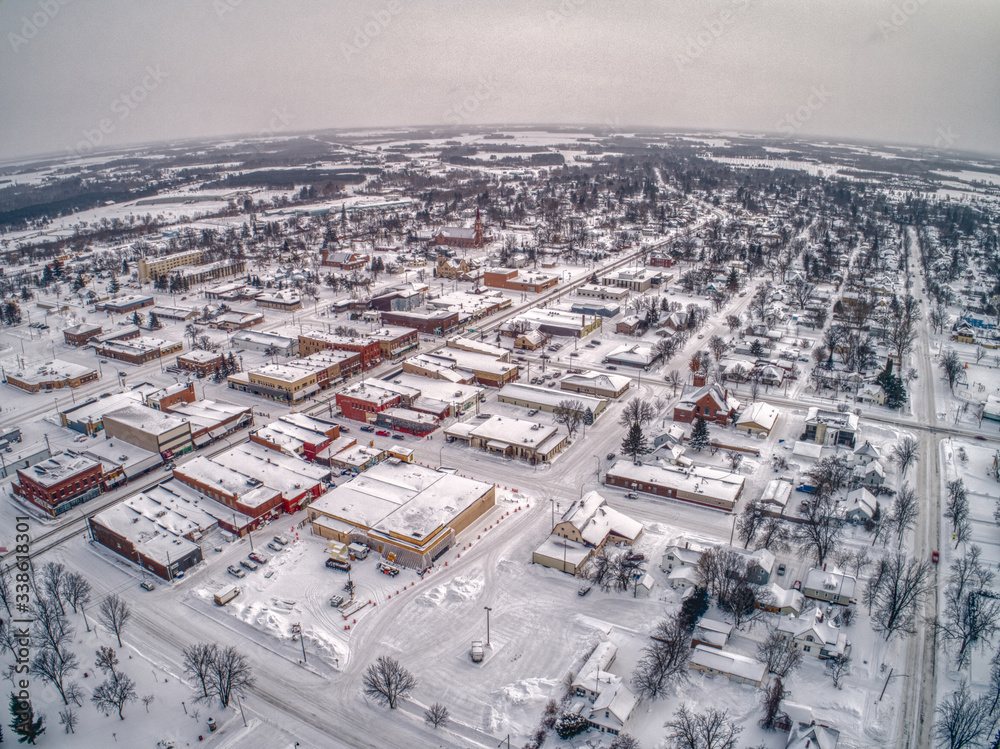 Aerial view of a Small Community in North West Minnesota Aerial view of a Small Community in North West Minnesota