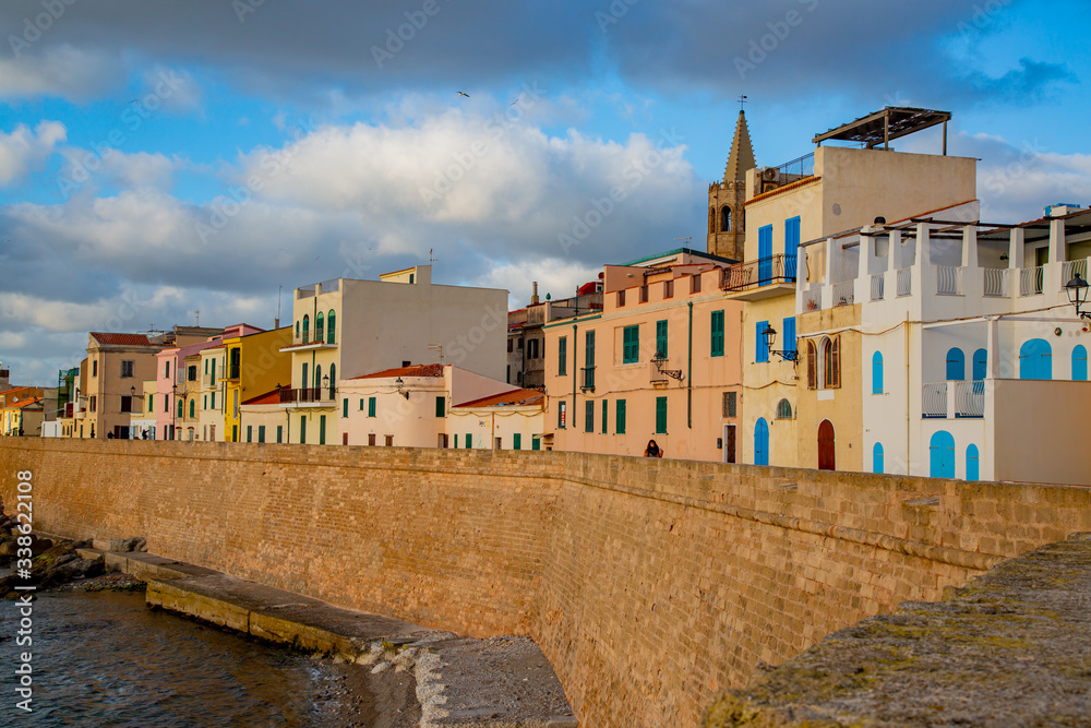 Sunset in Alghero city, Sardinia Sunset in Alghero city, Sardinia