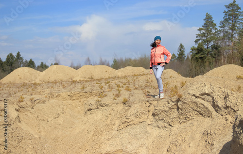 portrait of a sports woman in nature