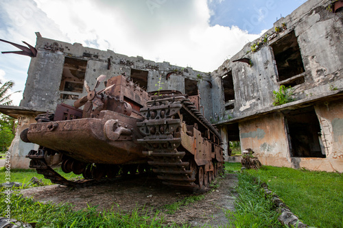 old rusty tank