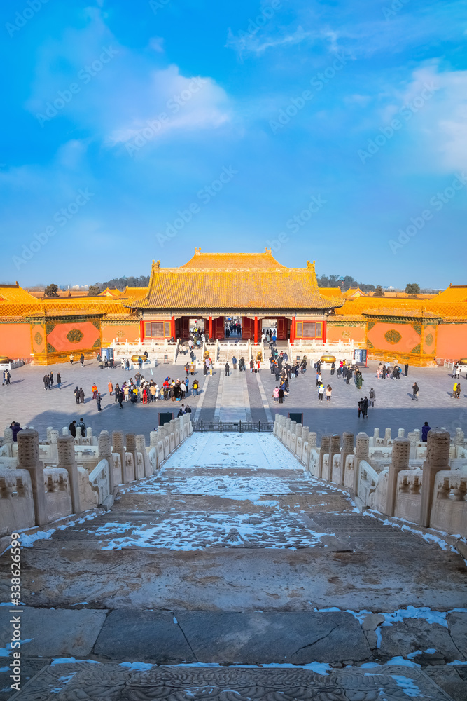 Fototapeta premium Qianqingmen The Gate of Heavenly Purity at the Forbidden City in Beijing, China