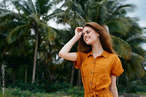 young woman in the park