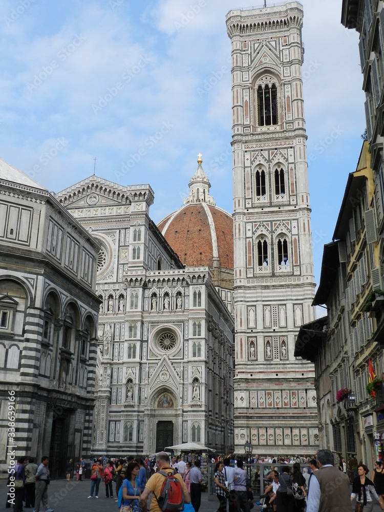 Florence, Italy, Cathedral with Baptistery and Tower