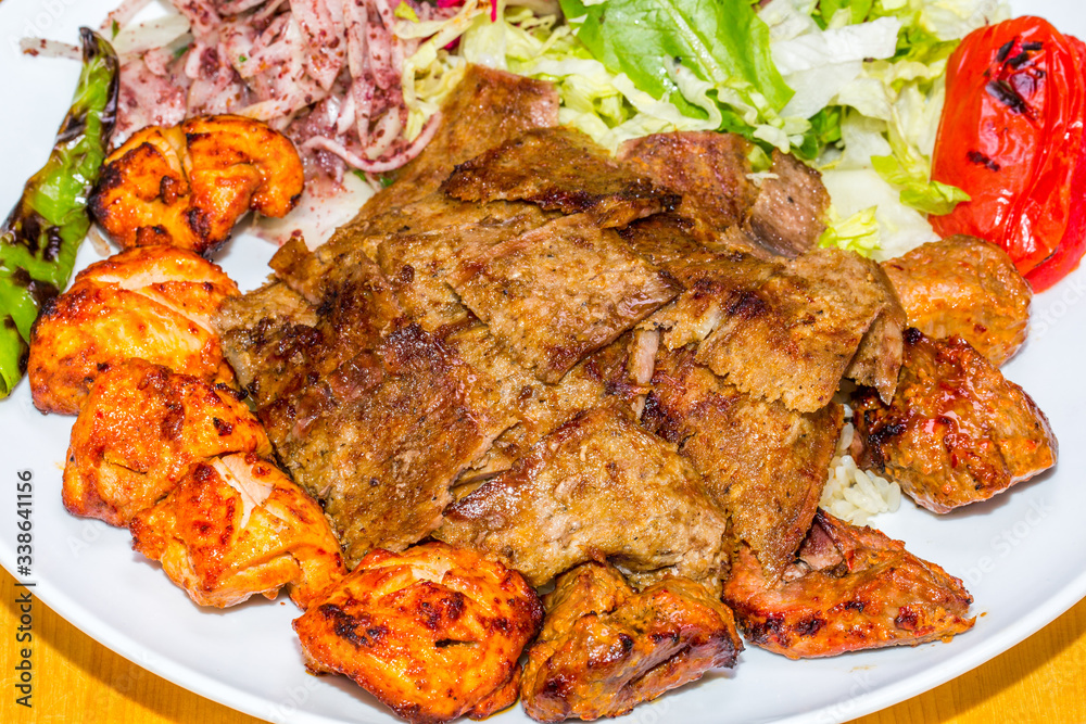 Traditional Mixed Kebab grill Traditional Mixed Kebab grill