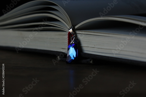 open book with a collar photo