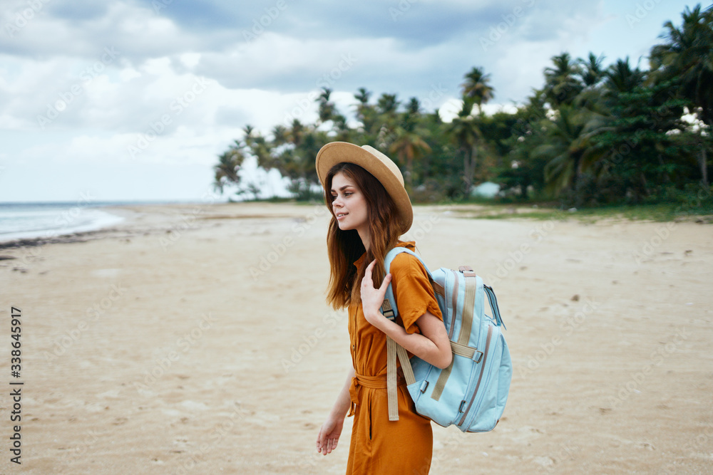 young woman on the beach young woman on the beach