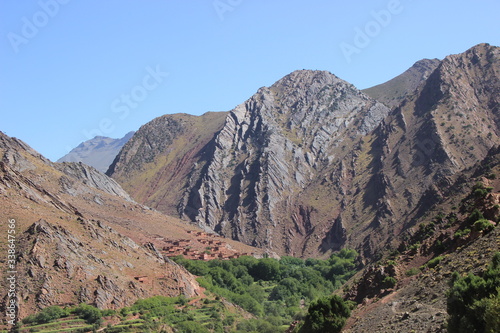 mountain landscape with blue sky , Morocco