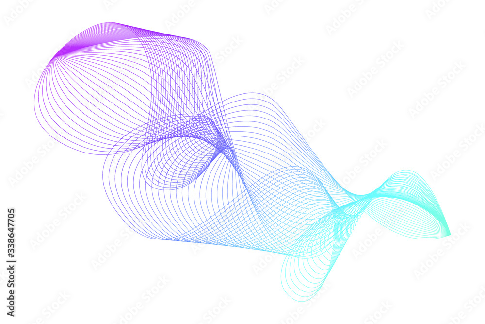 Obraz premium EPS 10 vector. Futuristic colorful background. Backdrop with lines and waves. 