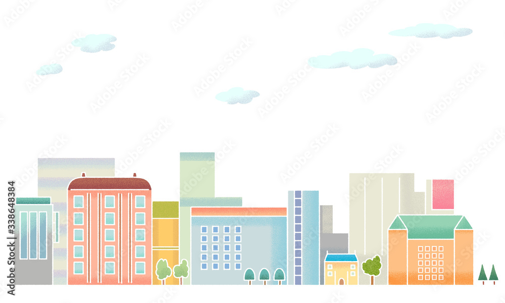 Illustration of cityscape