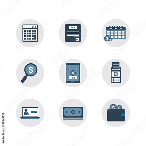 Finance icons. Vector icons set © vijay0401