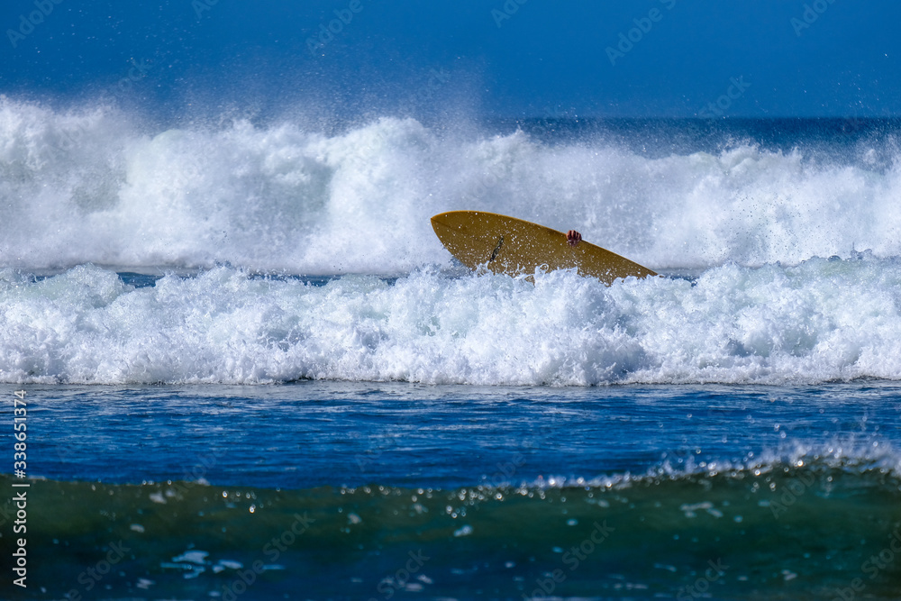 Fototapeta premium Wipeout in the waves