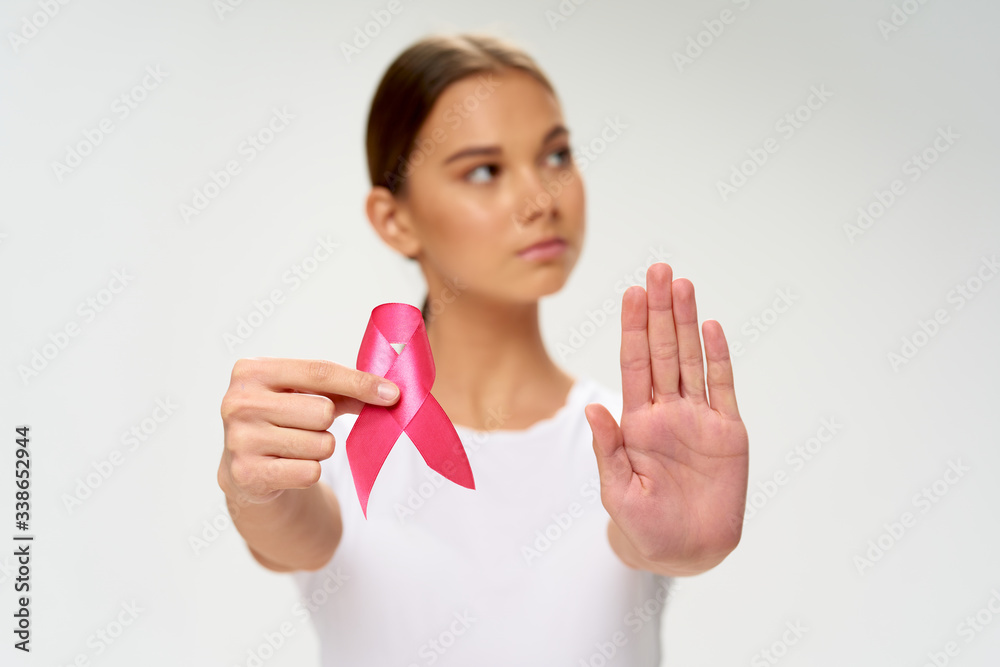 young woman showing ok sign young woman showing ok sign