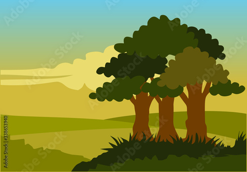 vector illustration of a tree