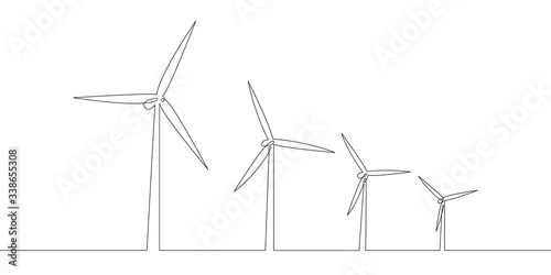 Clean, ecological renewable energy. Windmill. Ecology.