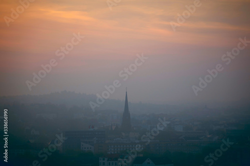 City  at foggy  morning © luchschenF