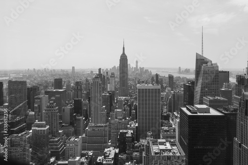 New York Skyline in Black and White