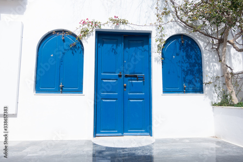 Oia village architecture on the Greek island of Santorini