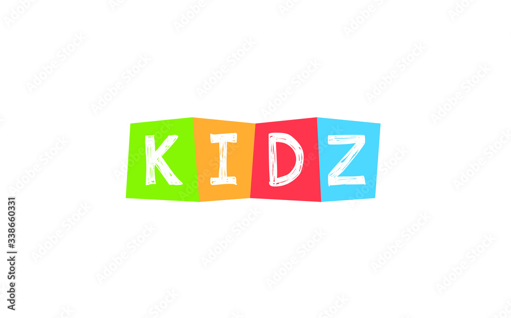 Kids or Kidz letter Logo Design Template Kids or Kidz letter Logo Design Template