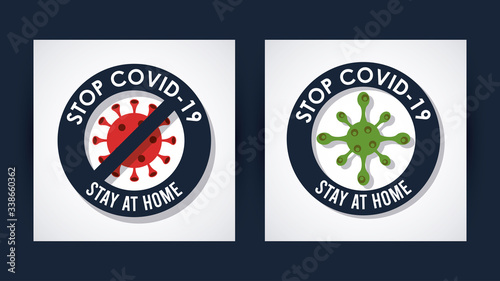 stay at home to stop the covid19 signal