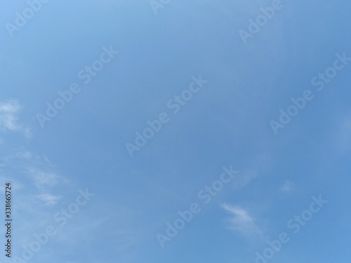 the view of the blue sky during the daytime