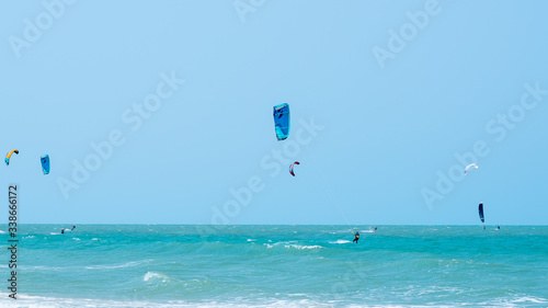 Kitesurfing Thailand Hua hin on a Sunny day