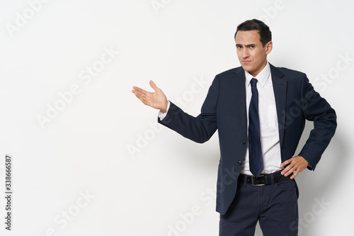 businessman pointing at something