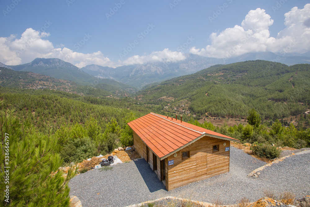 Mountain hut in the mountains Turkey