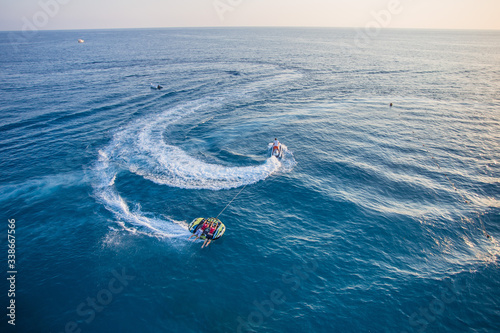 Powerboat on the blue sea Turkey