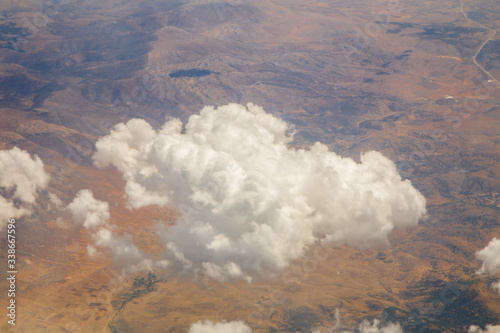 aerial view of the clouds