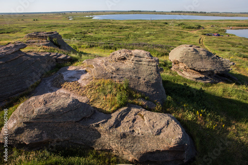 Rock formations Allaki at the Urals