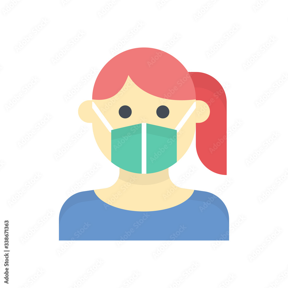 Female Patient Vector Icon Female Patient Vector Icon