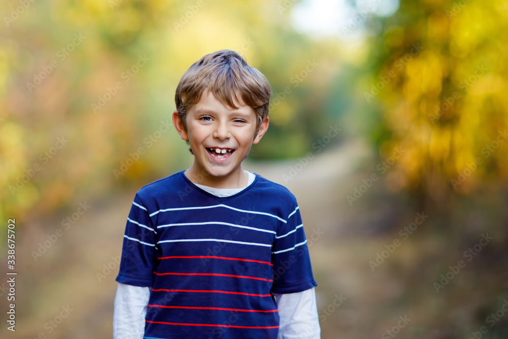 Portrait of little cool kid boy in forest. Happy healthy child having fun on warm sunny day early autumn. Family, nature, love and active leisure. Portrait of little cool kid boy in forest. Happy healthy child having fun on warm sunny day early autumn. Family, nature, love and active leisure.