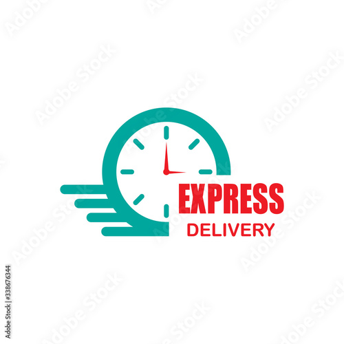 Express delivery icon design isolated on white background