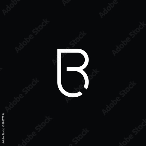 Free Download Minimal elegant monogram art logo. Outstanding professional trendy awesome artistic B LB BL initial based Alphabet icon logo. Premium Business logo White color on black background - GFXLoad
