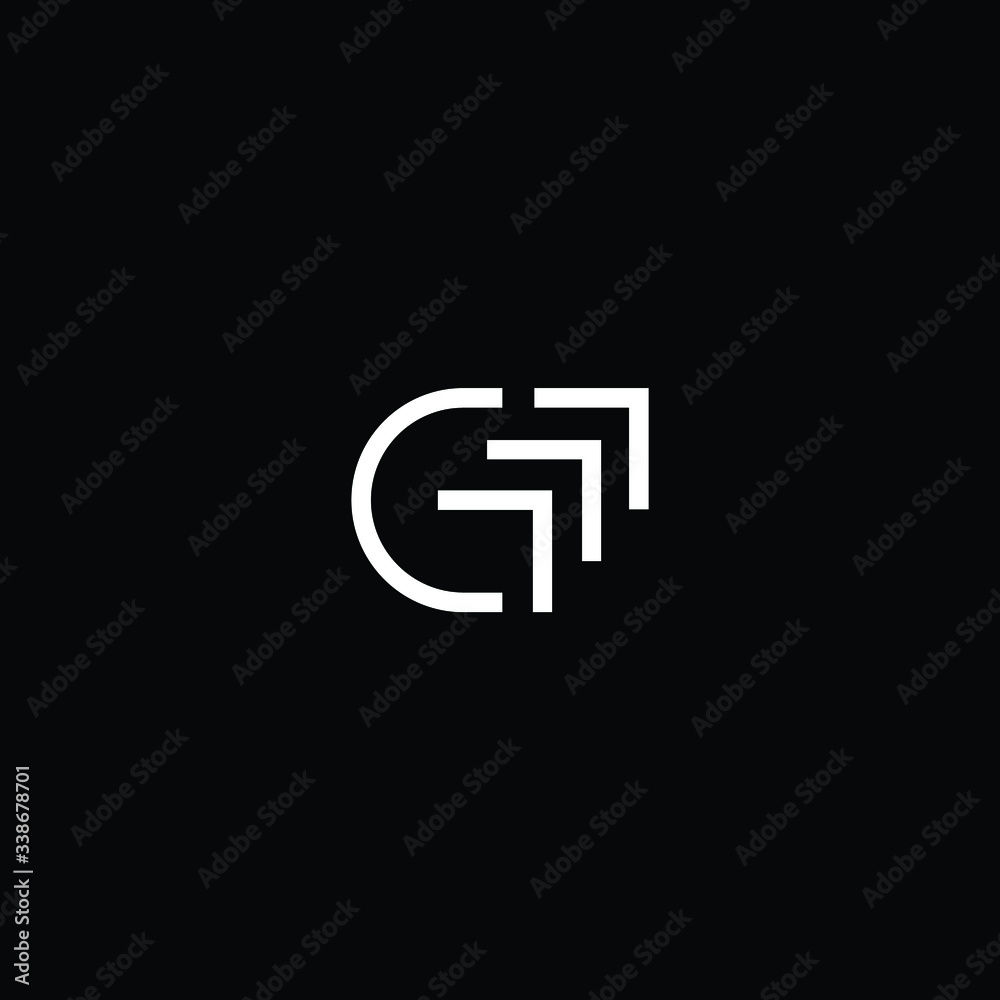 Minimal elegant monogram art logo. Outstanding professional trendy awesome artistic G GM MG initial based Alphabet icon logo. Premium Business logo White color on black background Minimal elegant monogram art logo. Outstanding professional trendy awesome artistic G GM MG initial based Alphabet icon logo. Premium Business logo White color on black background