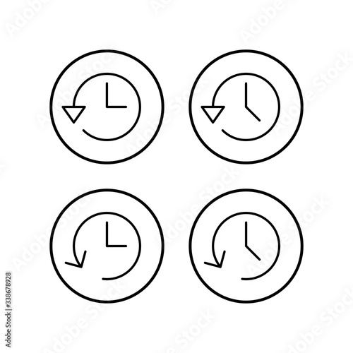 History icons set. History vector icon