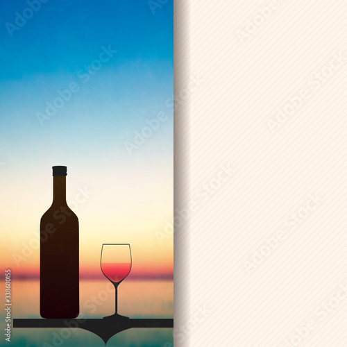 A Greeting Card Template, Summer, Tropical Island Vacation