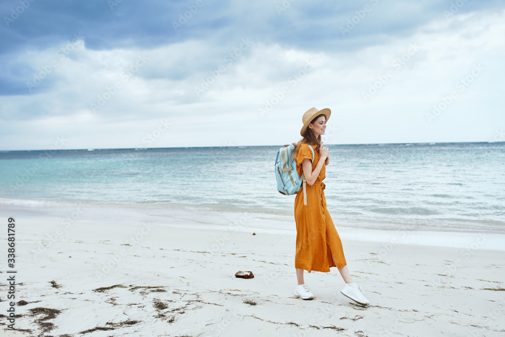 young woman on the beach young woman on the beach