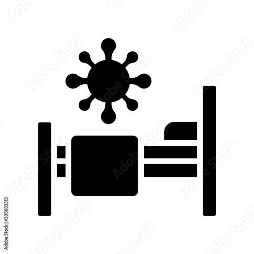 Hospital Bed Vector Icon