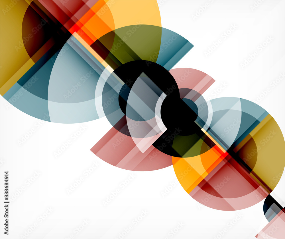Abstract background, circle and triangle design round shapes overlapping. Geometric trendy template. Vector Illustration For Wallpaper, Banner, Background, Card, Book Illustration, landing page Abstract background, circle and triangle design round shapes overlapping. Geometric trendy template. Vector Illustration For Wallpaper, Banner, Background, Card, Book Illustration, landing page