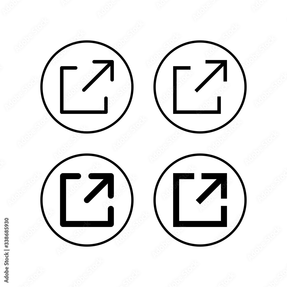 External link symbol vector icons set. Link icon. Link vector icon. Hyperlink chain symbol External link symbol vector icons set. Link icon. Link vector icon. Hyperlink chain symbol