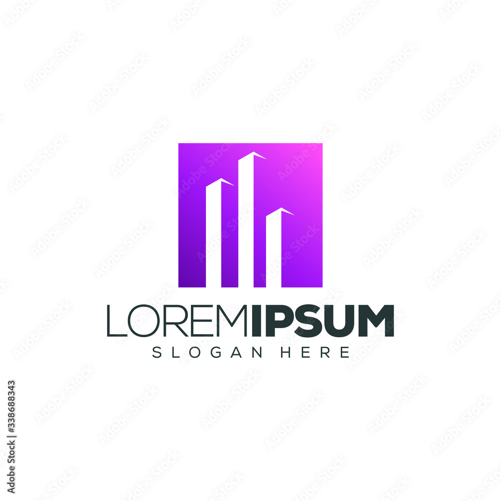 building logo design vector illustration building logo design vector illustration