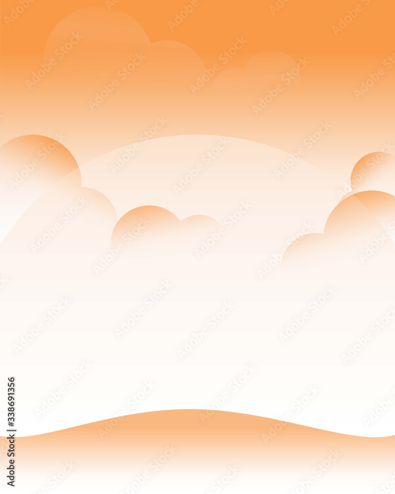 Illustration vector graphic of background orange cloud.
Good for banners presentations, flyers, posters and invitations, Card, Book Illustration, landing page.