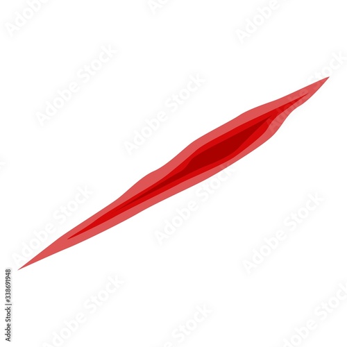 Scalpel suture icon. Isometric of scalpel suture vector icon for web design isolated on white background
